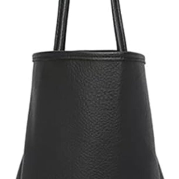 Leather Tote Bag Women Large Spacious Minimalist Office Work Carryall - Picture 6 of 9
